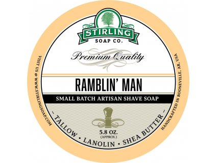 Stirling Ramblin' Man shaving soap