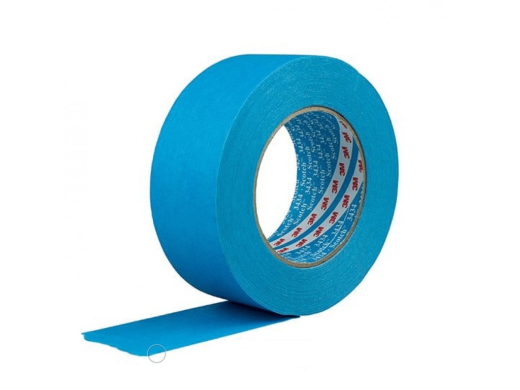 3434 Vysokovýkonná voděodolná maskovací páska 3M, modrá 50 m
