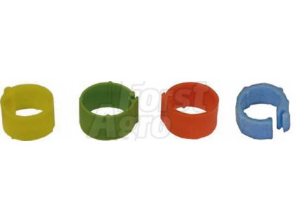 Kroužek zámkový pro slepice 16 mm - Zelený