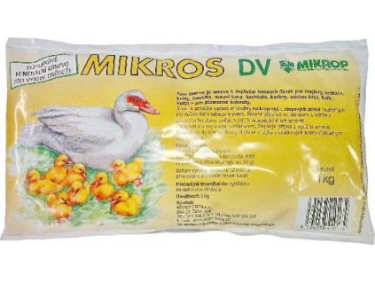 Mikros DV - doplňkové minerální krmivo pro výkrm drůbeže - 1 kg