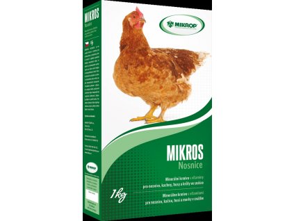 MIKROS Nosnice 1 kg - doplňkové minerální krmivo