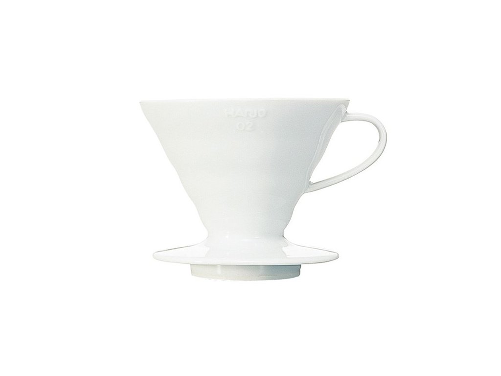 Hario keramický dripper na kávu V60 02 bílý