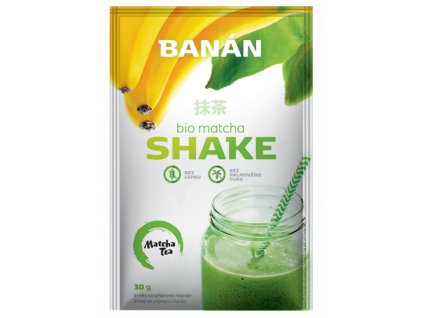 bio shake japonsky matcha banan napoj bez lepku