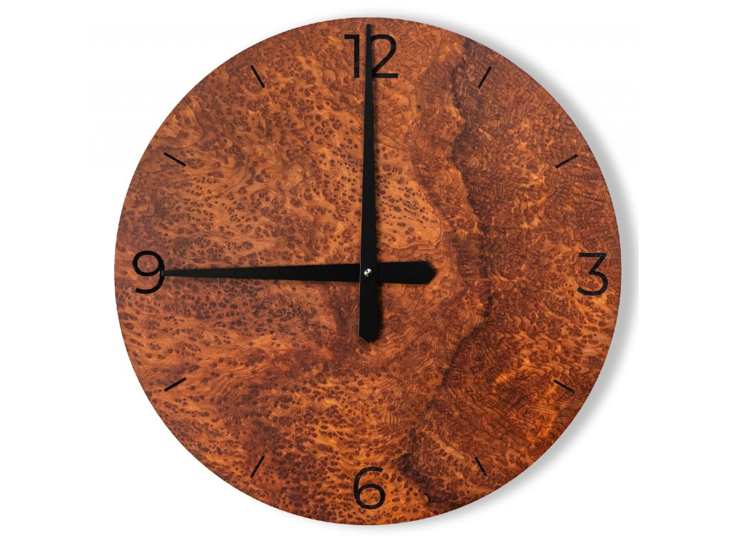 Nástěnné hodiny - Vavona kořenice (Sequoia sempervirens)