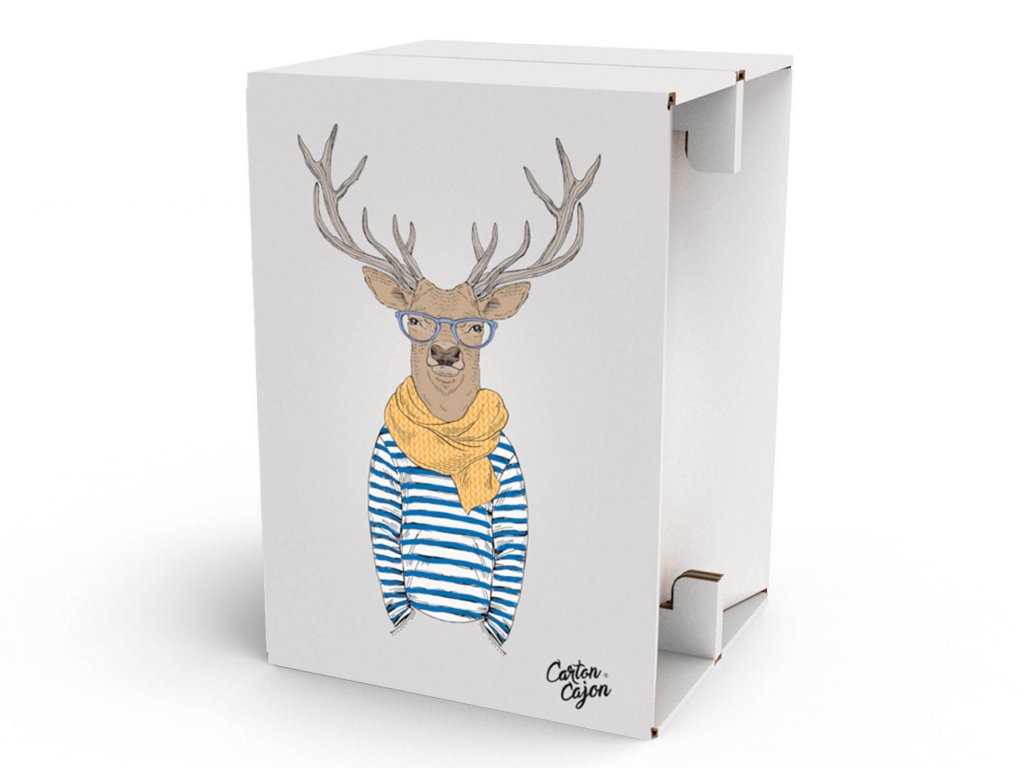 Carton Cajon Deer Hipster 1