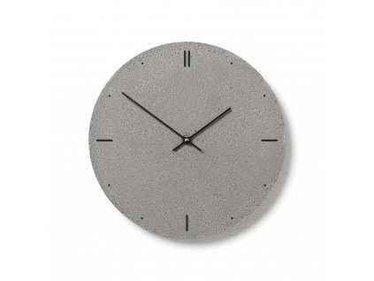 CL300112M Nástěnné betonové hodiny šedé