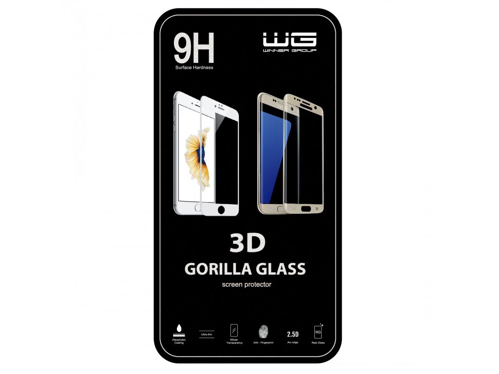 Tvrzené sklo 3D Huawei P20 Lite (Černé)