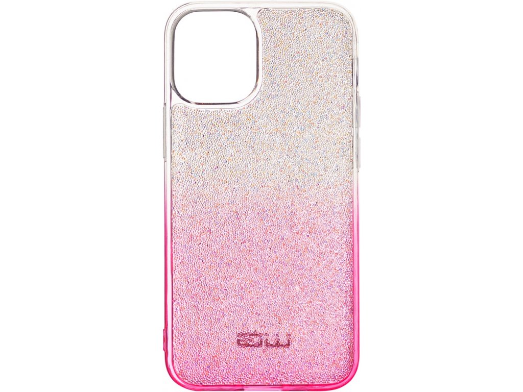 Pouzdro Rainbow iPhone 12 Mini (Pink-Silver)