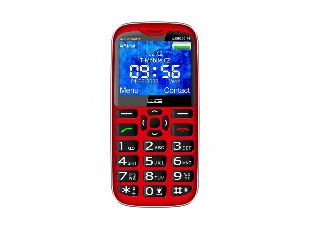 Mobilní telefon WG20C/červený