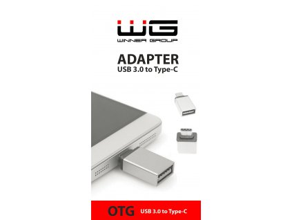 Type-C Adaptér USB 3.0 na Type C (Stříbrná)