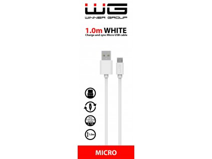 Datový kabel Micro USB-USB-1m (Bílý)