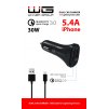 USB Charger 3,1A + APPLE Cable
