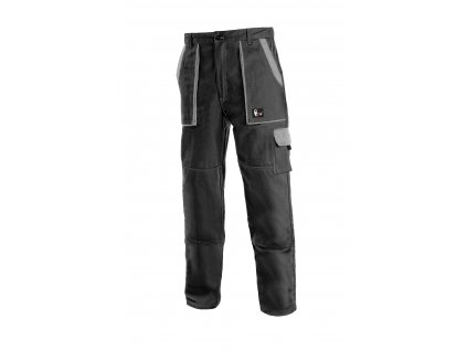 Montérkové kalhoty do pasu JOSEF LUX černo/šedé