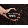 Tradičný záhradný kompost ako substrát alebo hnojivo s textom