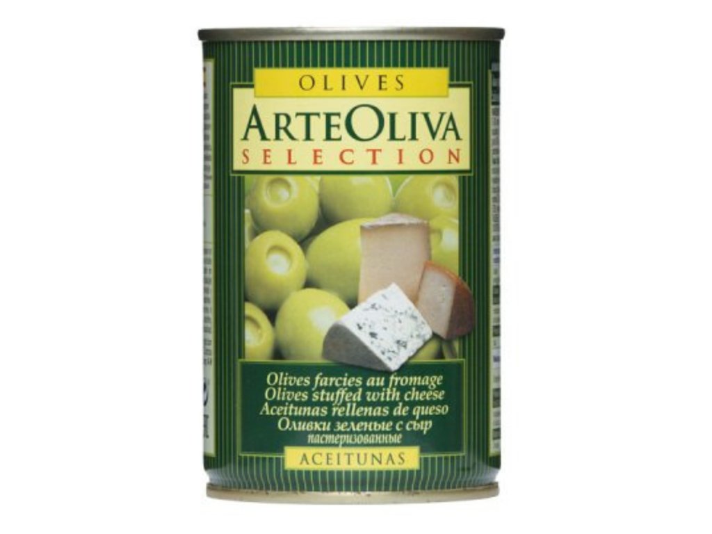 Olivy zelené, sýrová pasta 300 g