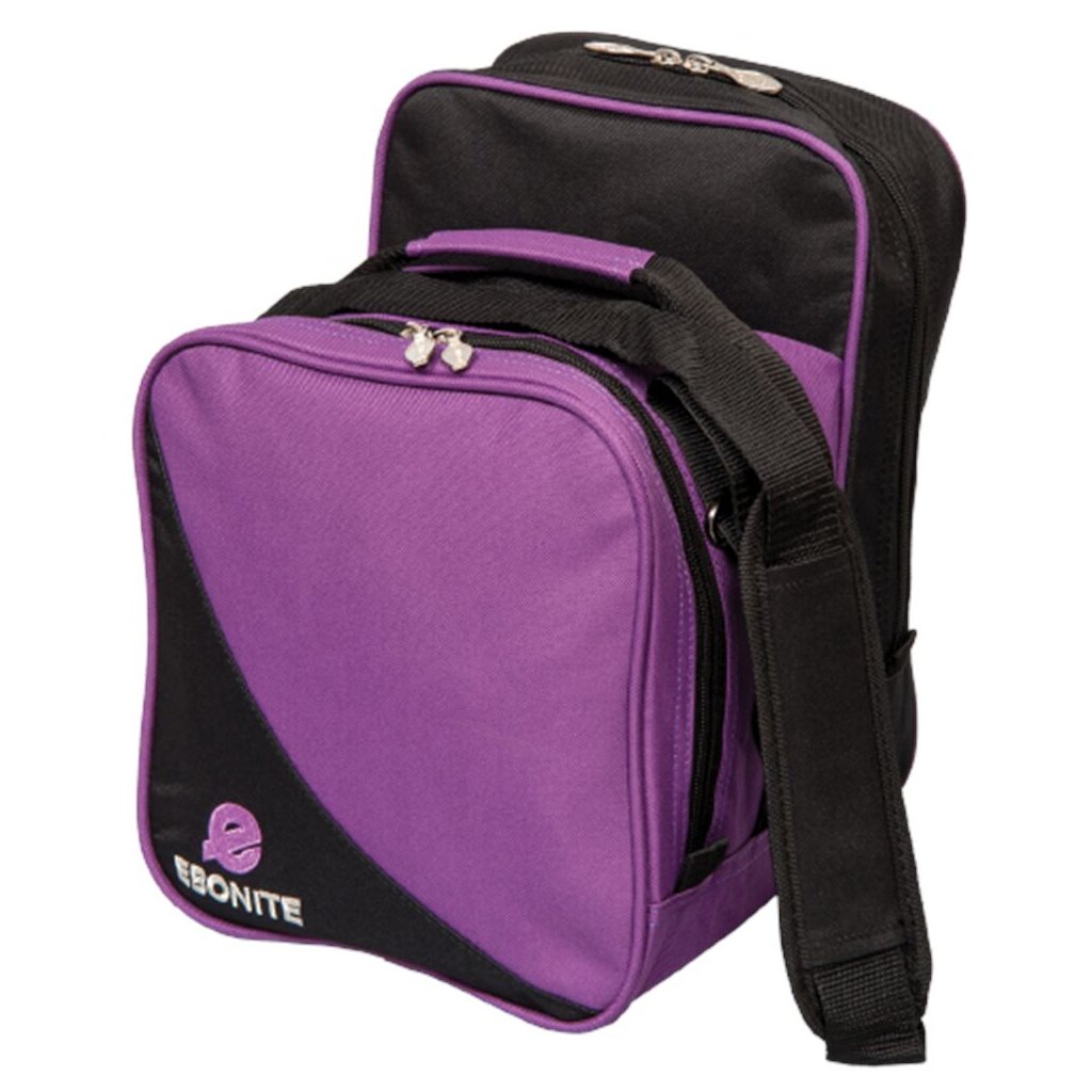 bowlingová taška na 1 kouli, compact, fialová