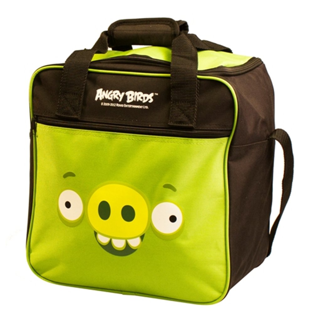 Bowlingová taška na 1 kouli, angry bird, zelená