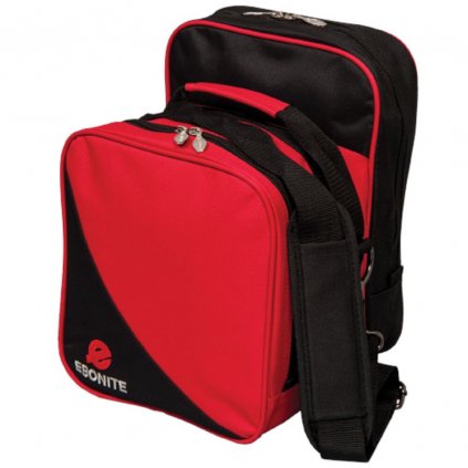 bowlingová taška na 1 kouli, compact, červená/černá