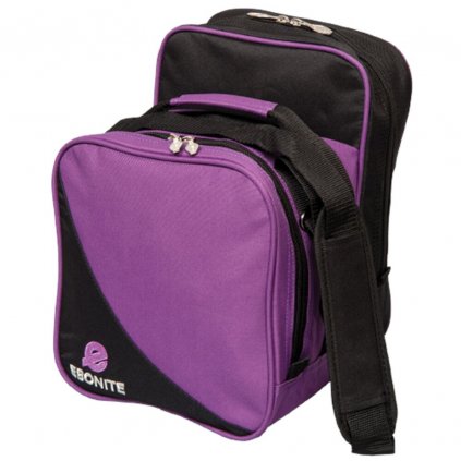 bowlingová taška na 1 kouli, compact, fialová