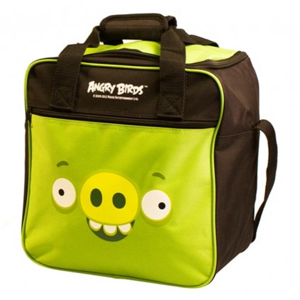 Bowlingová taška na 1 kouli, angry bird, zelená