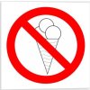 Zákaz vstupu se zmrzlinou - symbol