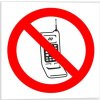 Zákaz používání mobilních telefonů - symbol