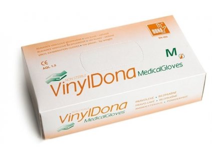 DONA Vinyl Medical Gloves M 200 ks