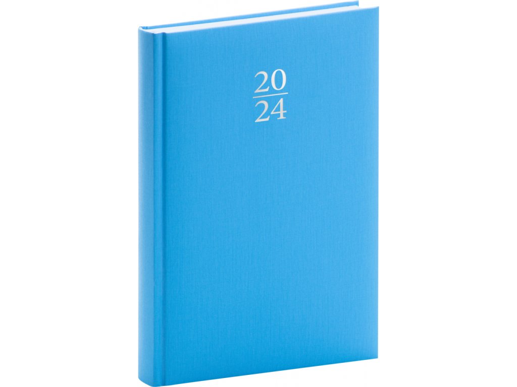 Denný diár Capys 2024, modrý, 15 × 21 cm