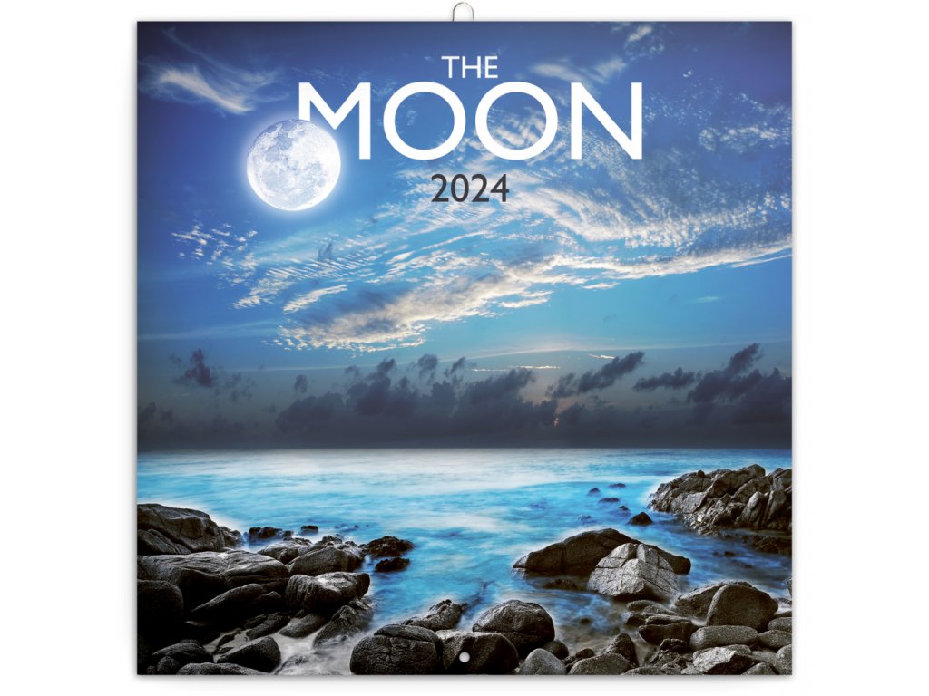 Poznámkový kalendár Mesiac 2024, 30 × 30 cm
