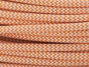 Kabel oranžovo-bílý 3 x 0,75mm cikcak