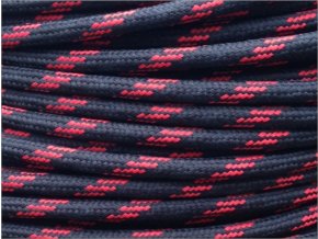 Textilní kabel 2 x 0,75mm Round 5 , černo červený
