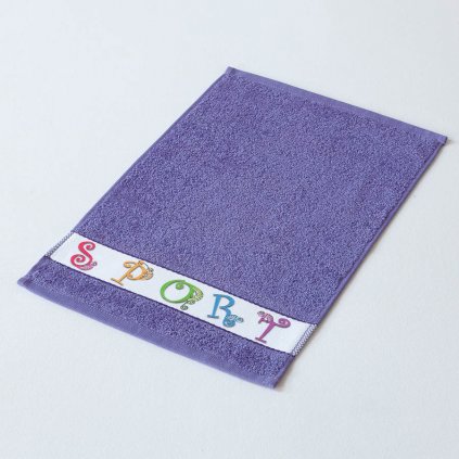 Dětský ručník Veba RUJANA Sport chameleon tisk fialová (Velikost 30x50 cm)