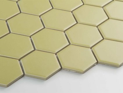 mozaika hexagon velky zluta mat podlaha steny 03
