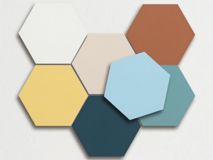 boom obklady hexagon patchwork jednobarevne sestiuhelnik 01