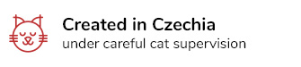 Created in the Czech Republic under careful cat supervision