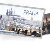 Pohled s dárkem Praha zima