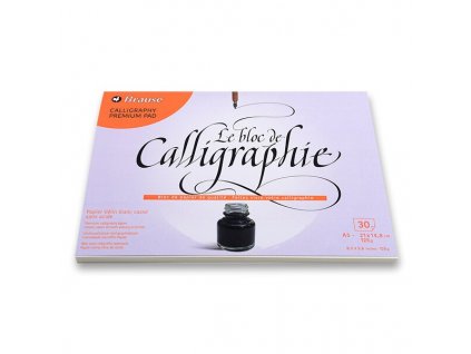 Blok Clairefontaine Calligraphy Pad A5, 30 listů, 125 g