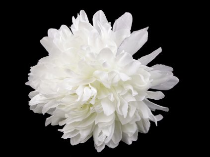 Textilní květ chryzantéma Ø15 cm k výrobě smutečních věnců, kytic