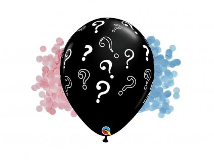 latexovy balonek question marks 40 cm konfety