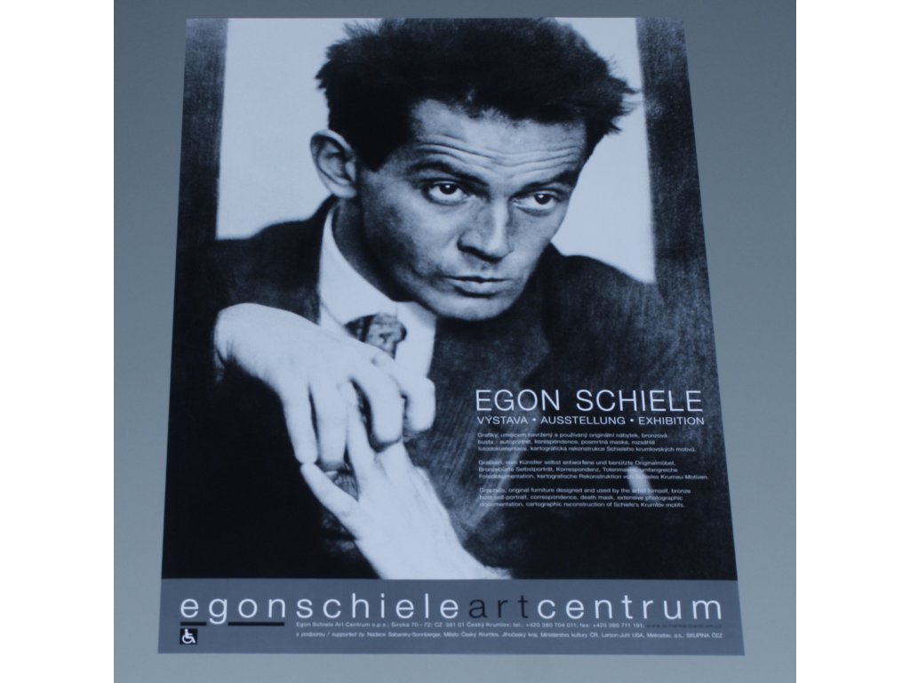 Plakat ESAC Egon Schiele vystava