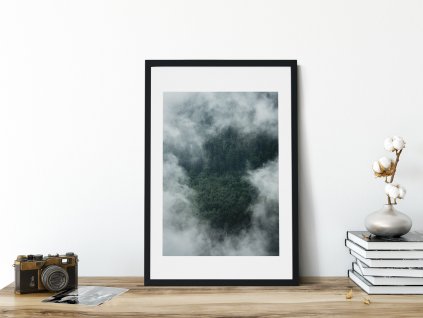 foggy forest plakat interier