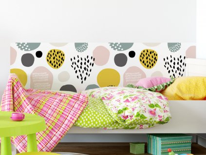 pruh postel abstrakt kids pink interier