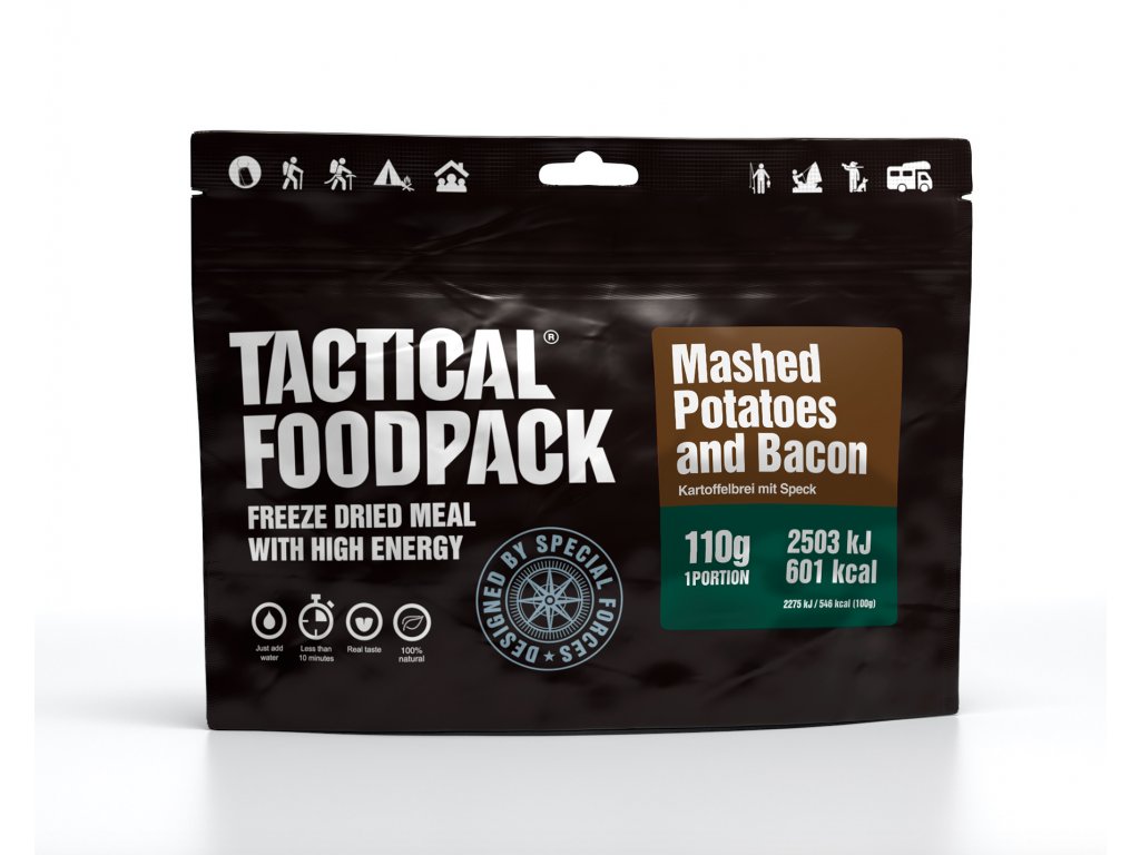 Mashed potatoes and bacon Tactical Foodpack outdoornahrung hiking food