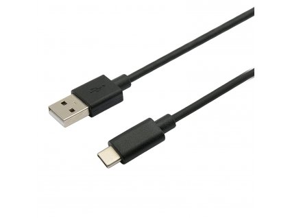 C-TECH USB 2.0 AM na USB-C kabel (AM/CM), 2m, černý (CB-USB2C-20B)