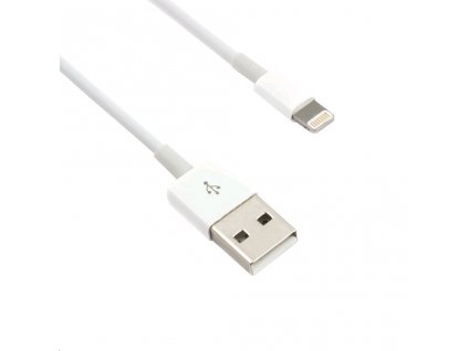 C-TECH USB 2.0 Lightning (IP5 a vyšší) kabel 1m, bílý (CB-APL-10W)