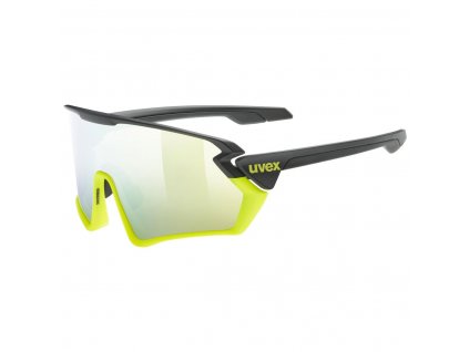 Uvex Sportstyle 231, black lime mat/ mirror yellow (00084156)