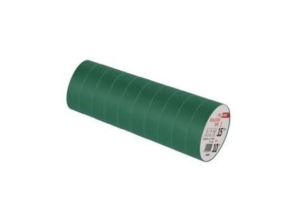 Izolační páska PVC 15mm / 10m zelená (F61519)