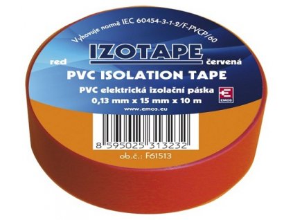 Izolační páska na kabely PVC 15/10 červená (2001151030)