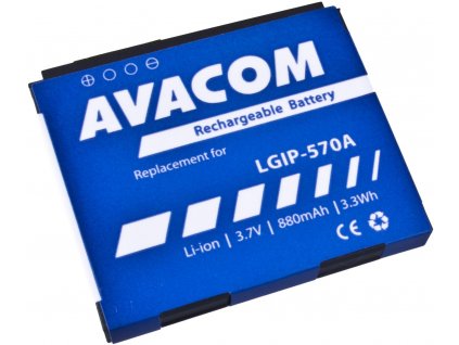 Avacom baterie do mobilu LG KP500 Li-Ion 3,7V 880mAh (náhrada LGIP-570A) (GSLG-KP500-S880A)