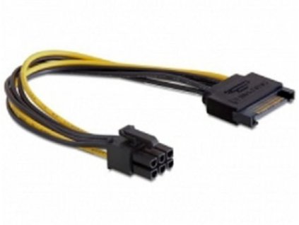 Delock napájecí kabel SATA 15 pin na 6 pin PCI Express (82924)